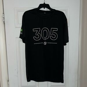 Miami Dolphins Black Graphic Sweat Wicking Shirt